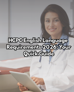 HCPC English Language Requirements 2026 for international healthcare professionals